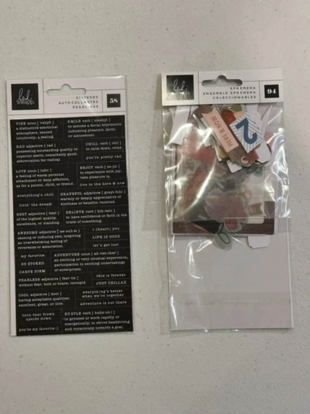 NEW Heidi Swapp Old School Scrapbooking Supplies Collection